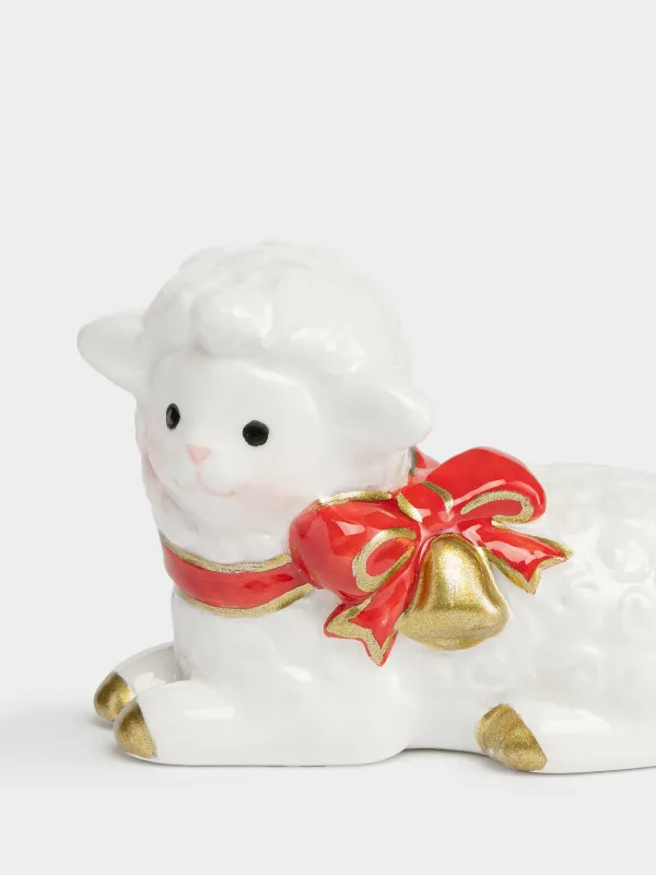 Статуэтка, 6 см, Овечка с бантом, Lamb, image-2