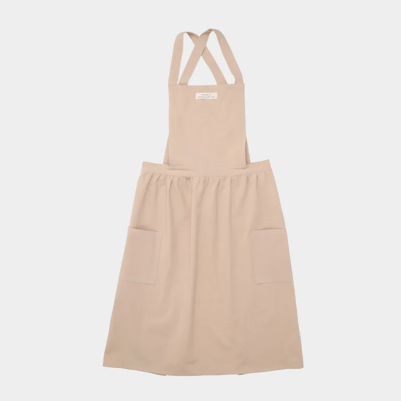 Фартук-платье, 79х88 см, хлопок, бежевый, Vintage kitchen