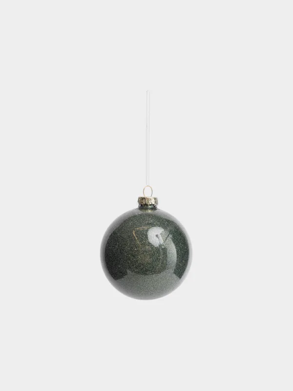 Набор елочных игрушек, 8 см, 4 шт, Шар с блестками, Ball sparkle, image-4