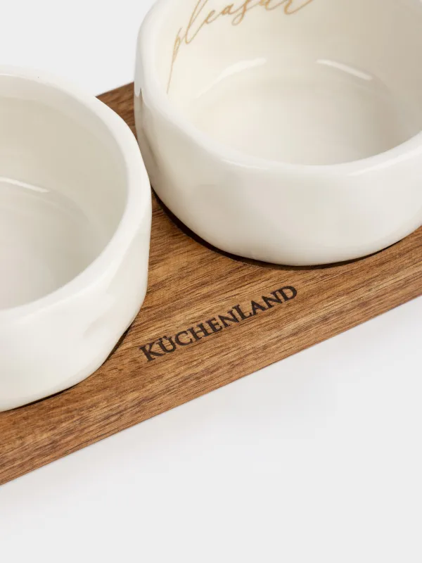 Набор для закусок, на подставке, Мятый эффект, Crumple kitchen, image-2