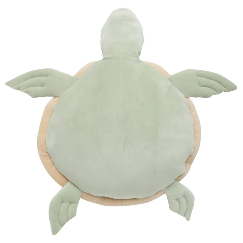 Подушка декоративная, 50 см, спандекс, коричнево-зеленая, Черепаха, Aquatic animals, image-1