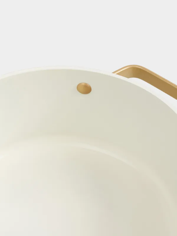 Кастрюля, 20 см, 2,8 л, с крышкой, с покрытием, алюминий, молочная, Piatto gold, image-5