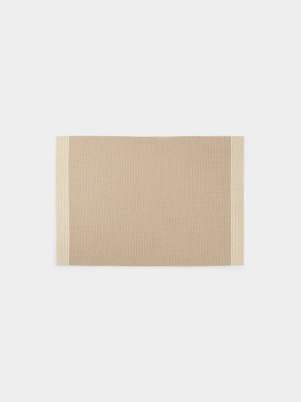 Салфетка под приборы, 30x45 см, Золотистые края, Solid, image-0