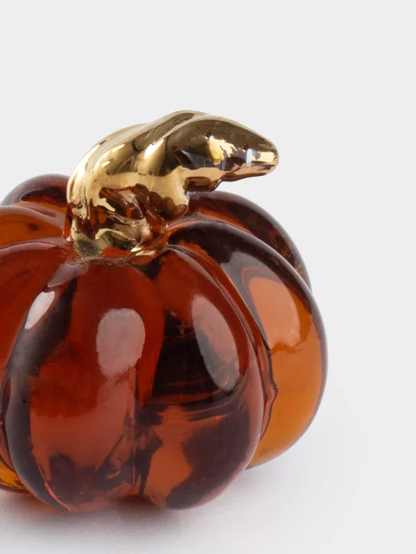 Статуэтка, 4x4 см, стекло, коричневая, Тыква, Vitreous, image-1