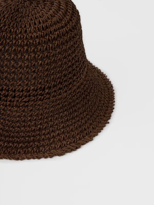 Панама, 57 см, единый размер, целлюлоза, коричневая, Banjo, image-1