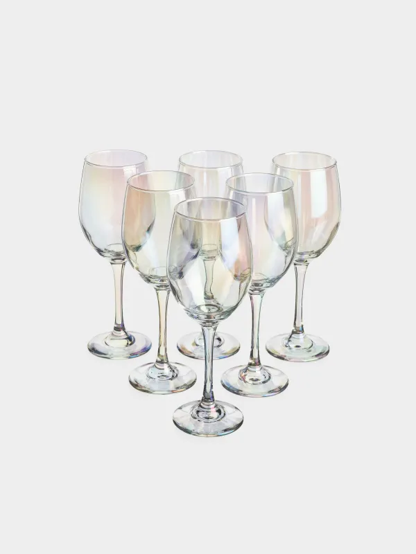 Бокал для красного вина, 420 мл, 6 шт, стекло, перламутр, Floyd polar, image-1