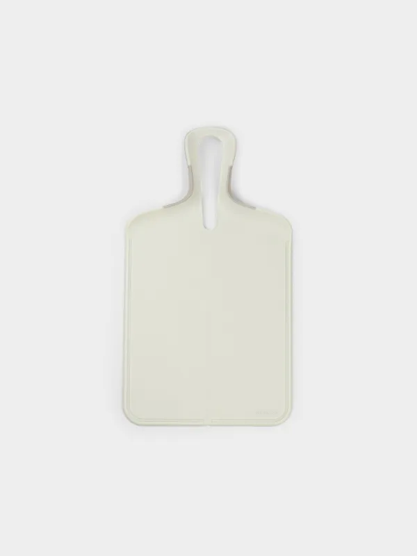 Доска-совок разделочная, 39х22 см, складная, с ручкой, пластик, молочная, Galori, image-0