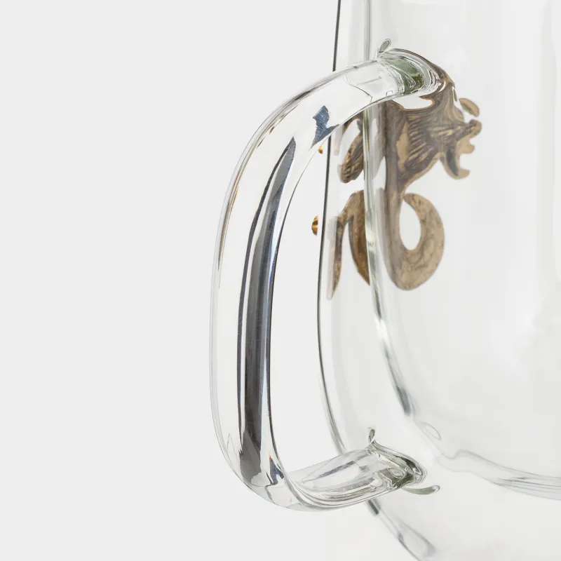 Кружка, 350 мл, стекло Б/металл, золотистая, Козерог, Air-zodiac, image-2