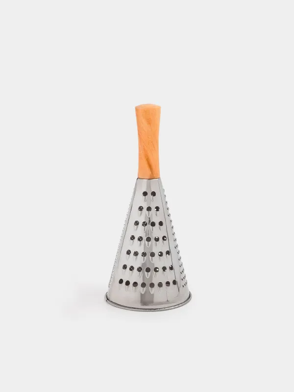 Терка, 24 см, сталь/дерево, круглая, Wood Kitchen, image-1