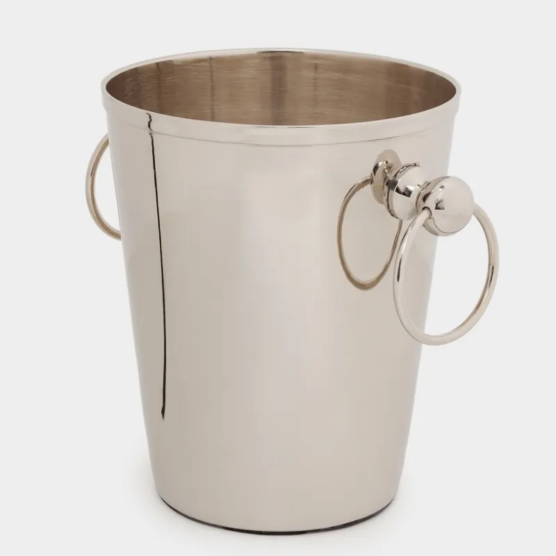 Ведро для охлаждения напитков, 15 см, с ручками, сталь, серебристое, Fantastic, image-2