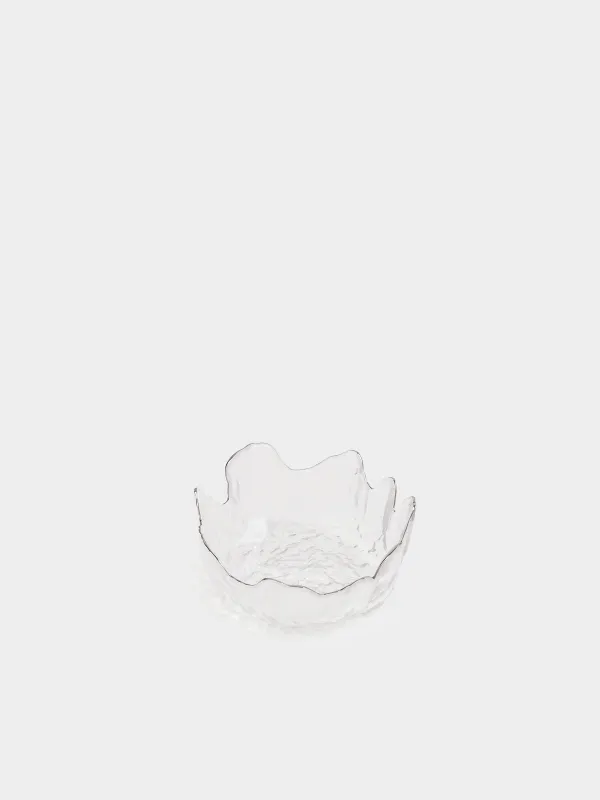 Пиала, 13х6 см, с серебристым кантом, Nautilus silver, image-1