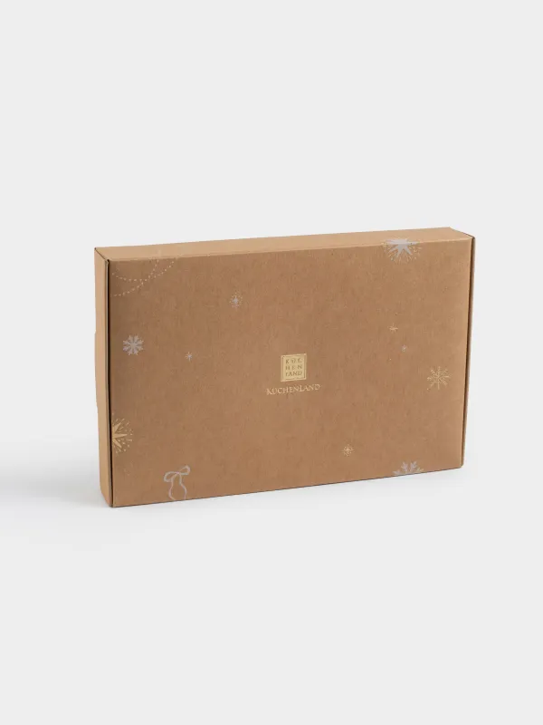 Подставка под свечу, 19 см, металл, овальная, золотистая, Елочки, Fantastic gold, image-6