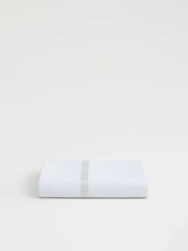 Скатерть, 160х160 см, со стразами, полиэстер, белая, Rhinestones, image-6