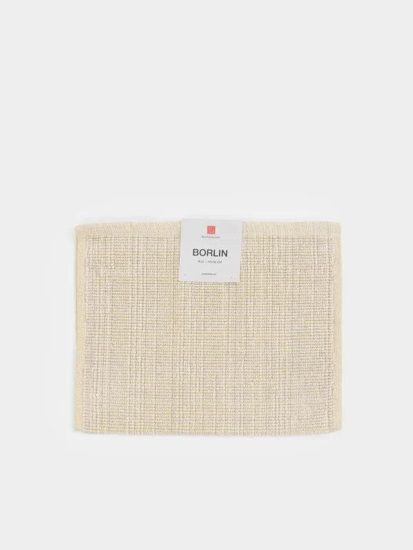 Коврик, 50x80 см, хлопок, серый, Borlin, image-5