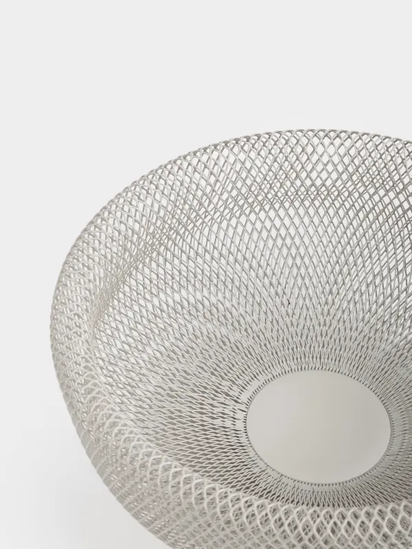 Корзина для фруктов, 29 см, металл, серо-бежевая, Сетка, Dainty twin, image-3