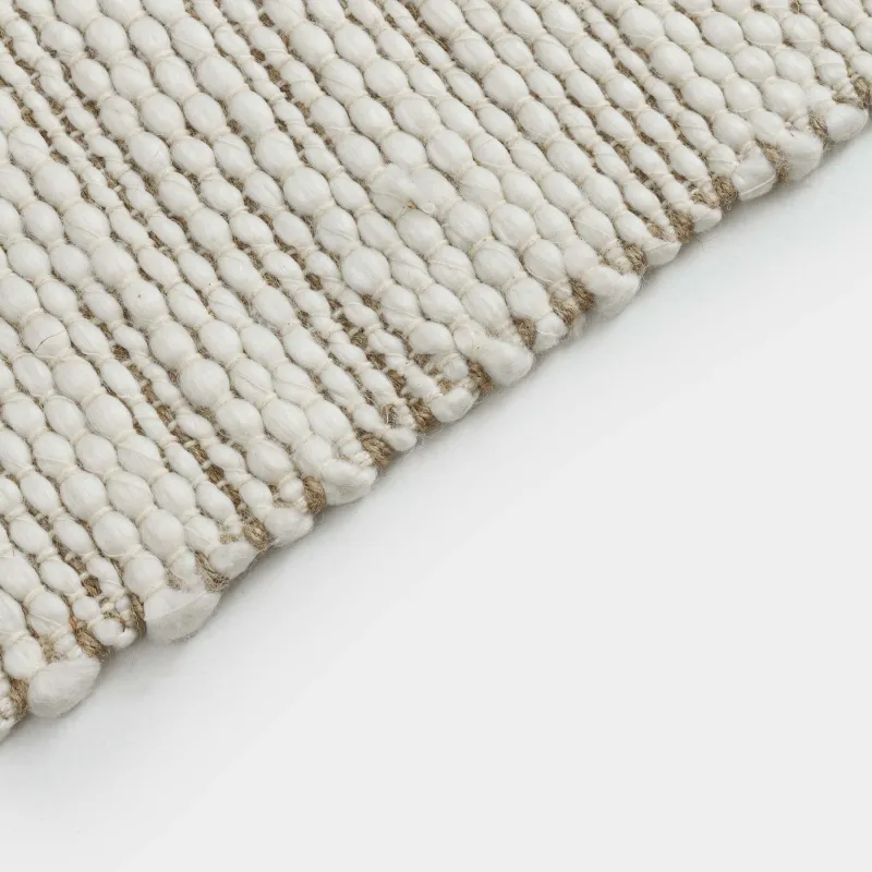 Коврик, 80х200 см, полиэстер/джут/хлопок, бежево-молочный, Vincent, image-2