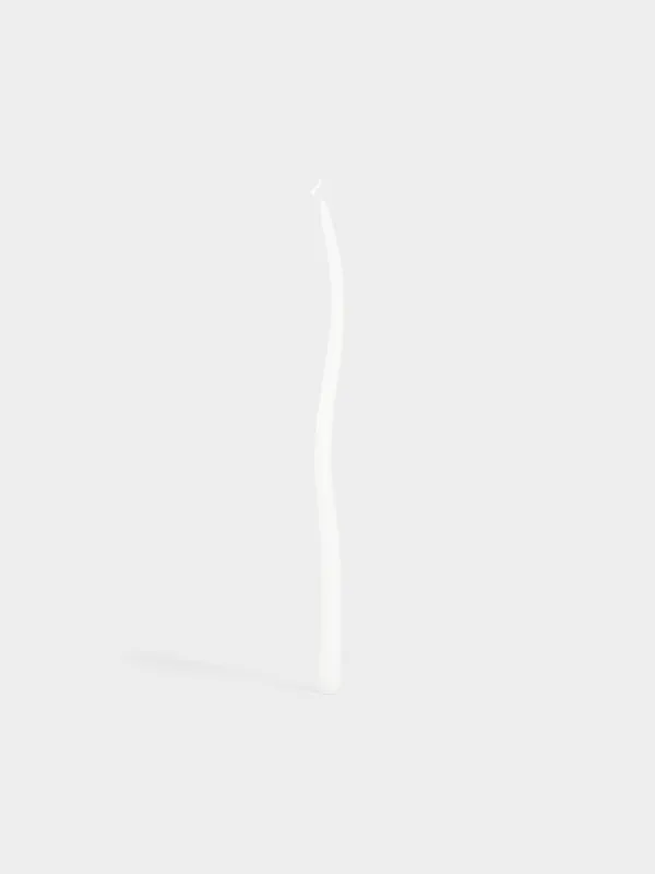 Свеча, 24 см, 2 шт, тонкая, Волнистая, Shape candle, image-1