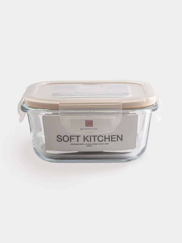 Контейнер, 520 мл, с клипсами, с клапаном, Soft kitchen, image-6