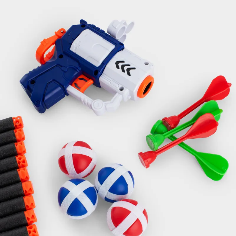 Набор игровой, 73 см, 22 пр, полиэстер/пластик, Дартс на липучках, Game, image-3