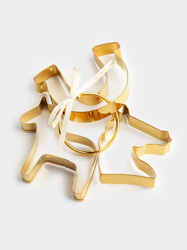 Набор форм для печенья, 3 шт, сталь, Bakery gold, image-1