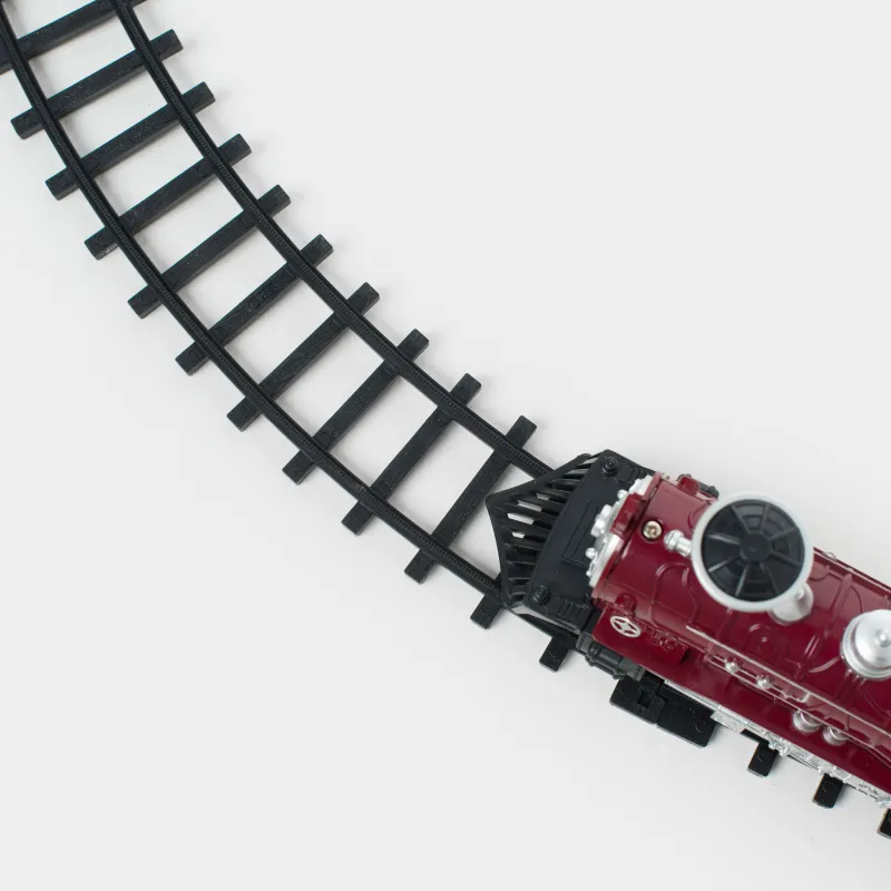 Железная дорога игрушечная, S, музыкальная, с подсветкой, пластик, Поезд, Game rail, image-8