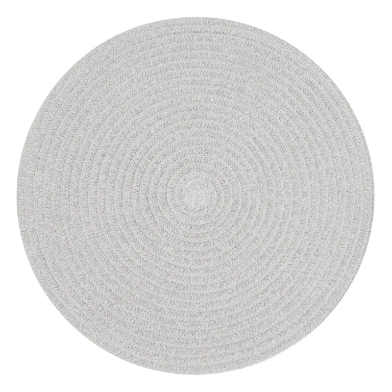 Салфетка под приборы, 38 см, шенилл, круглая, серая, Chenill