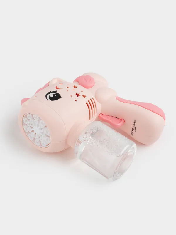 Генератор мыльных пузырей, 16 см, с подсветкой, пластик, розовый, Единорог, Unicorn, image-2