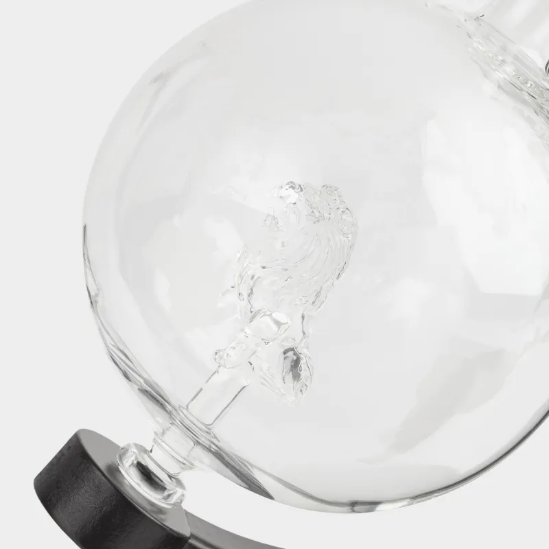 Графин, 650 мл, на подставке, стекло Б/дерево, Глобус со львом, Bar, image-5