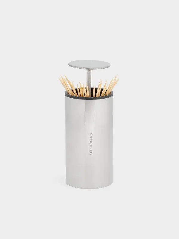 Контейнер для зубочисток, 10 см, сталь, Classic, image-2