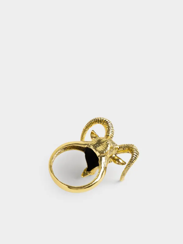 Кольцо для салфеток, 6 см, Козел, Goat gold, image-3