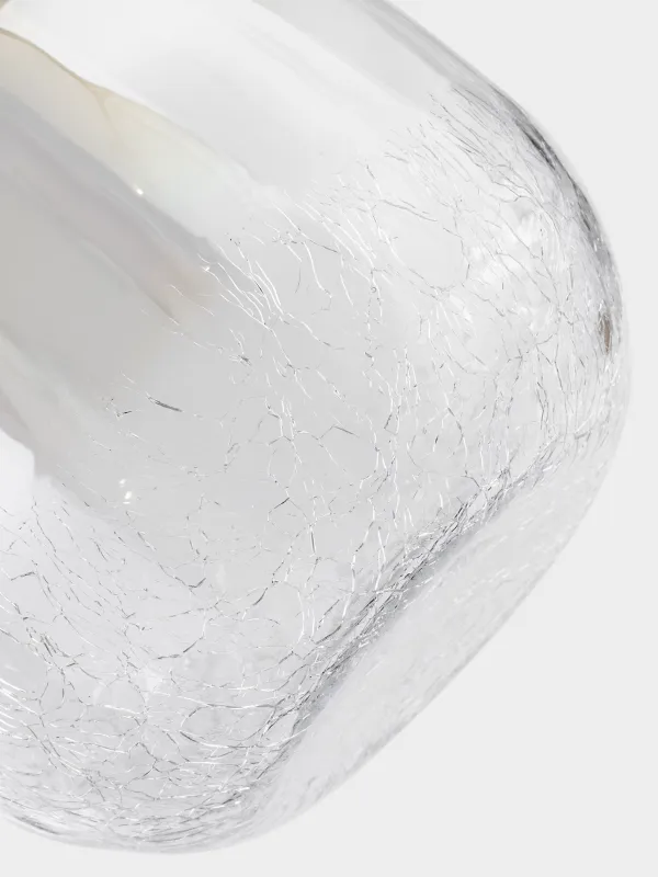 Ваза для цветов, 26 см, с градиентом, Кракелюр, Ice, image-3