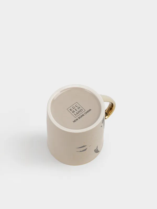 Кружка, 300 мл, Ирисы, Flower gold, image-3