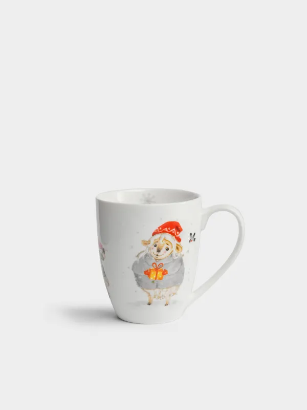 Кружка, 320 мл, Козочки и овечка, Christmas lamb, image-0