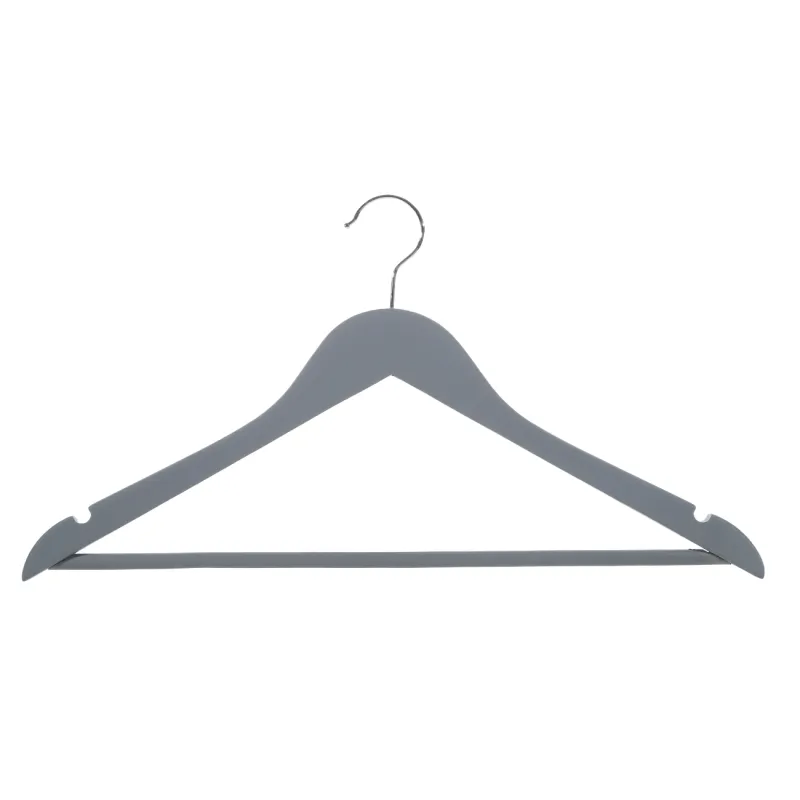 Вешалка-плечики, 35 см, 3 шт, детская, дерево, серая, Wooden house, image-0