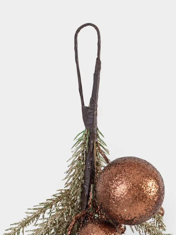 Украшение декоративное, 60 см, подвесное, Conifer champagne, image-2