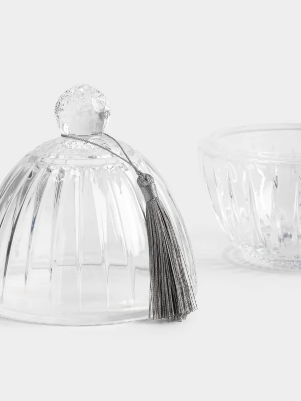 Емкость для хранения, 12х18 см, мл, с кисточкой, стекло Р, Glare, image-3