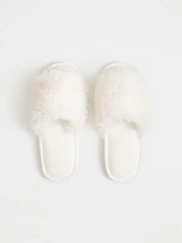 Тапочки домашние, молочные, Downy, image-1