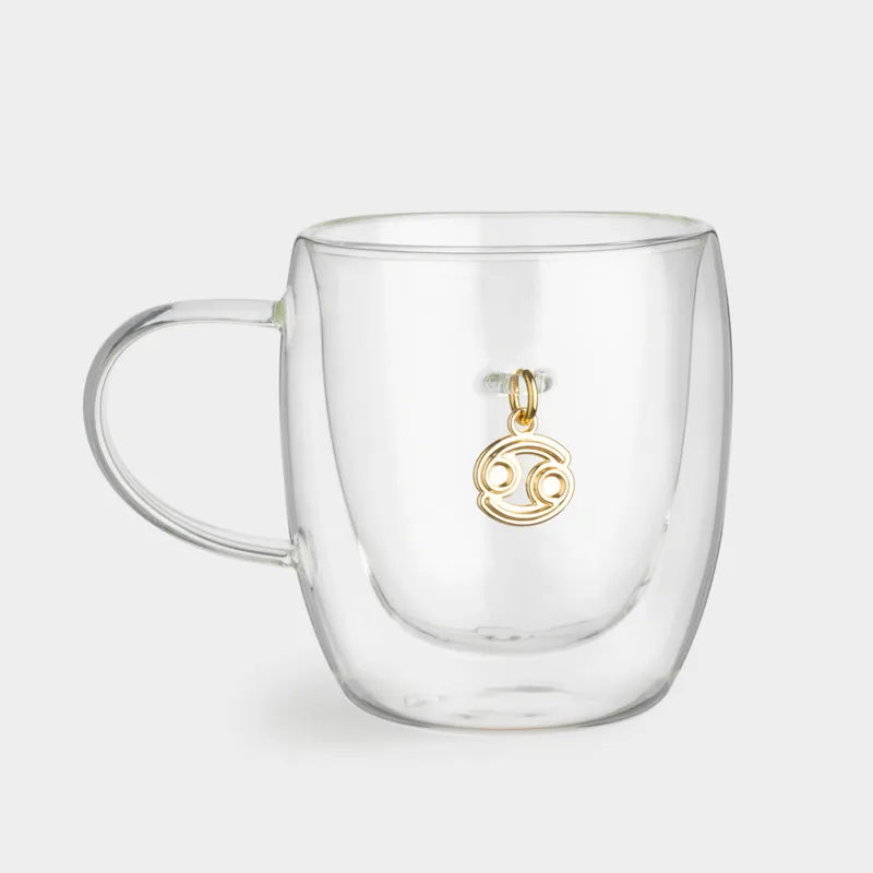Кружка, 280 мл, с подвеской, Рак, Air figure zodiac