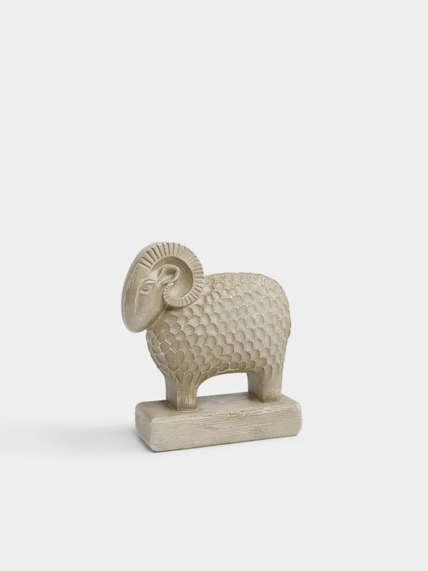 Статуэтка, 16х18 см, Баран на подставке, Sheep, image-0