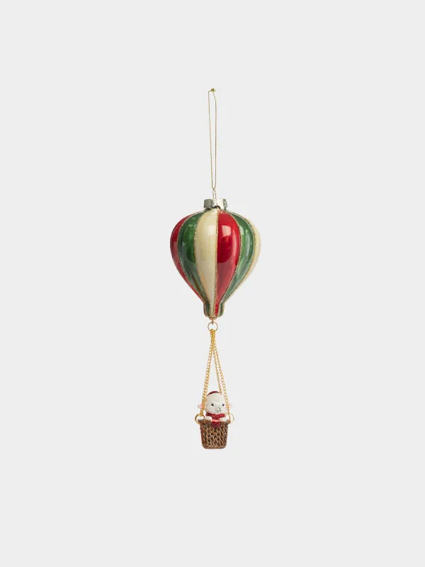 Игрушка елочная, 20 см, Овечка на воздушном шаре, Figure christmas, image-0