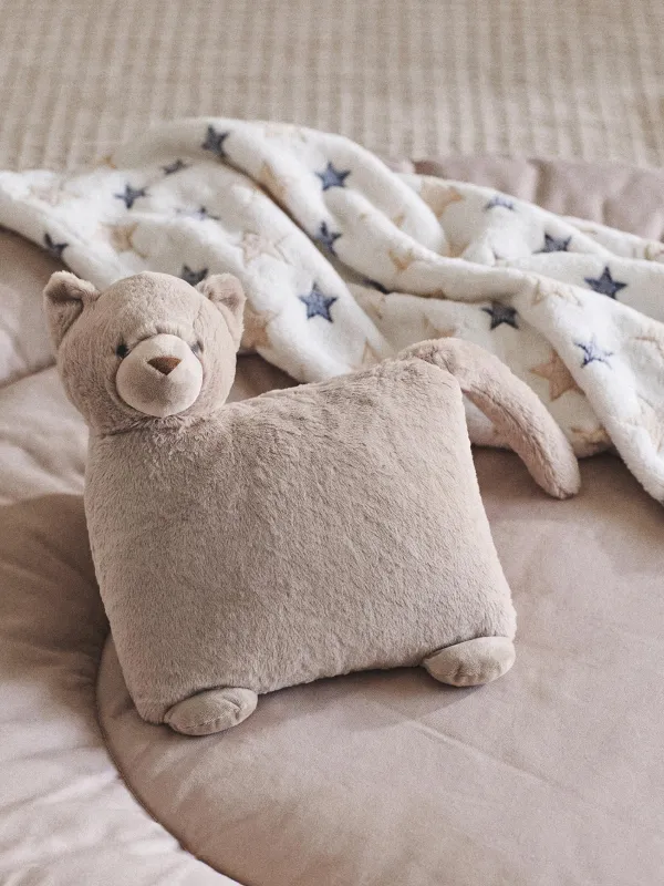 Плед с подушкой, 130х150 см, Кот, Plush animals, image-2