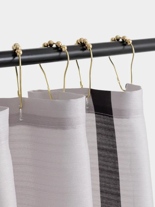 Штора для ванной, 180х180 см, с кольцами, полиэстер/металл, бежевая, Кант, Protection, image-5