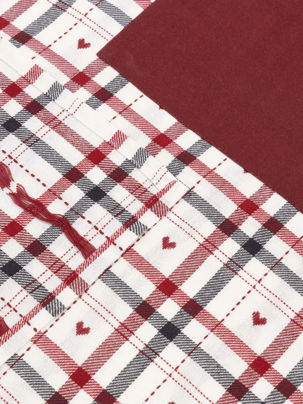 Фартук, 65х85 см, хлопок, молочный, Клетка, Hazel heart, image-5