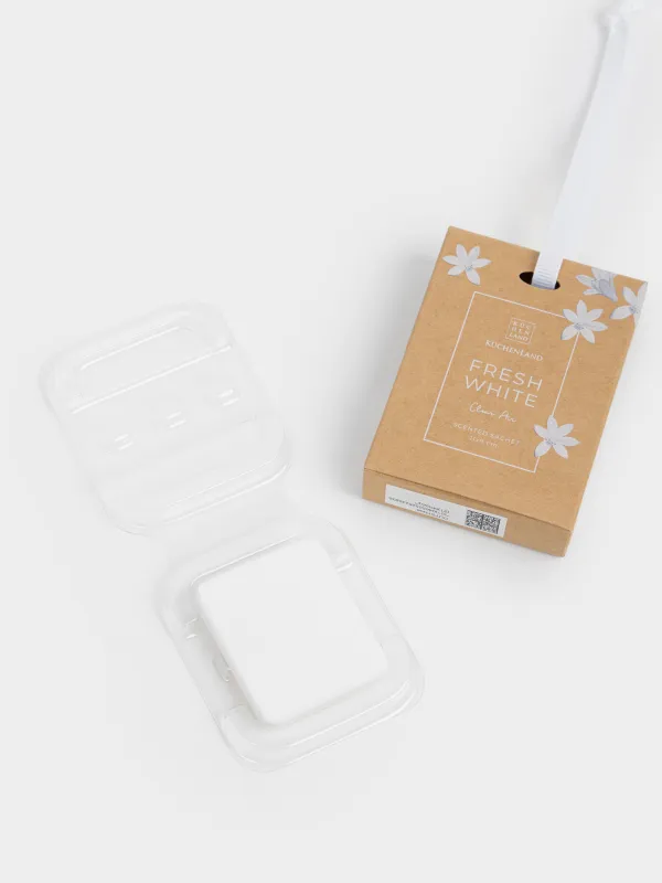 Саше ароматическое, 11x8 см, подвесное, с ароматическим спреем, Clear Air, Fresh white, image-3