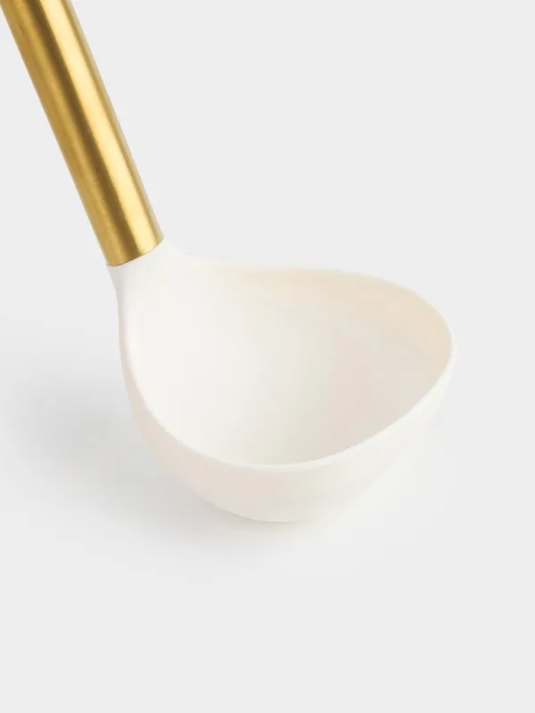 Половник, 31 см, силикон/сталь, молочный, Bello gold, image-2