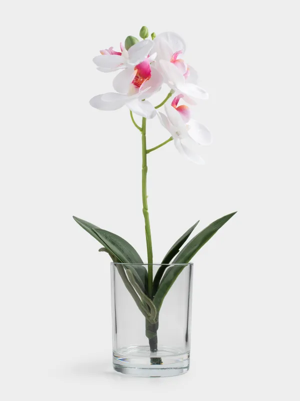 Букет искусственный, 26 см, ТЭП/стекло, Orchid, image-0
