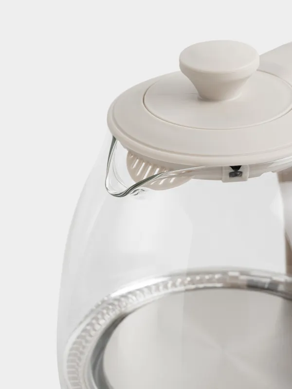 Чайник электрический, 1 л, 900-1100 Вт, с подсветкой, Progress plus, image-1