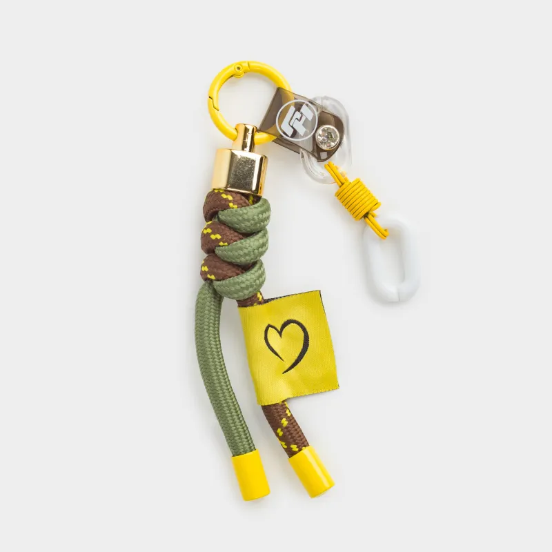 Брелок, 22 см, полиэстер/пластик, зеленый, Узлы, Knot