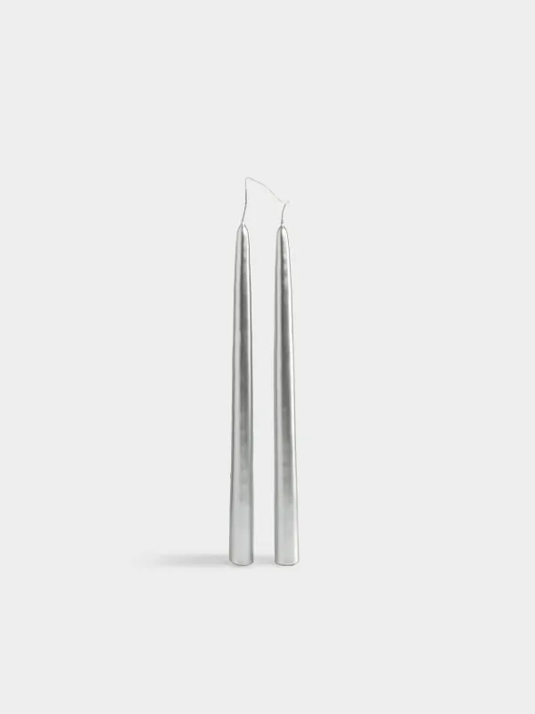 Свеча, 30 см, 2 шт, тонкая, с общим фитилем, Vivid candle, image-0