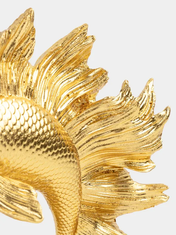 Статуэтка, 20 см, полирезин, золотистая, Рыбка, Goldfish, image-6